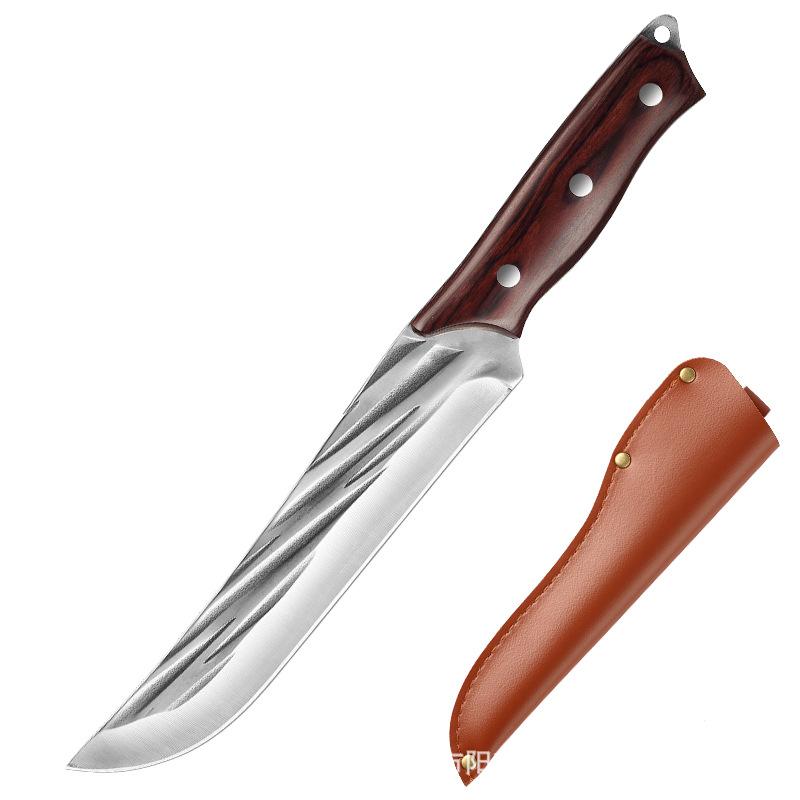 4Cr15Mov кованый нож из нержавеющей стали, нож для мяса, нож для обвалки, охотничий нож для кемпинга, рыбалки, выживания, кухонный нож шеф-повара