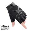 1Pair Tactical Half Finger Gloves for Fitness Outdoor Sports Cycling Anti Slip Half Finger Gloves for Mountain Climbing.
