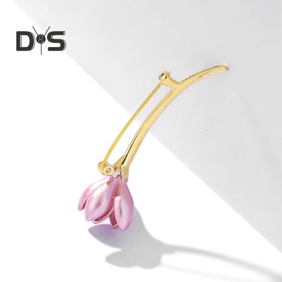 Women Flower Shape Brooch Allow Pin Suit Collar Shawl Scarf Cardigan Coat Badge Costume Accessories Gift