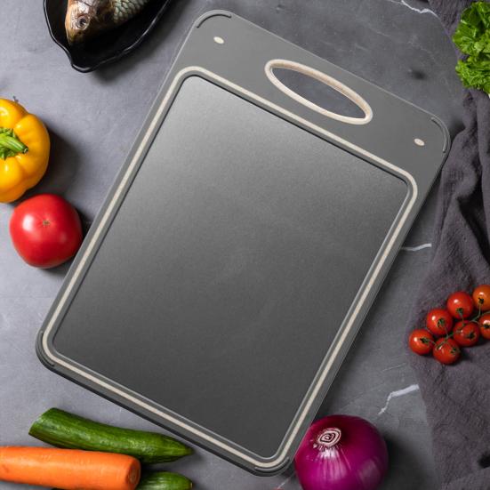 Двусторонняя разделочная доска для овощей, кухонная доска для измельчения чеснока, нержавеющая сталь