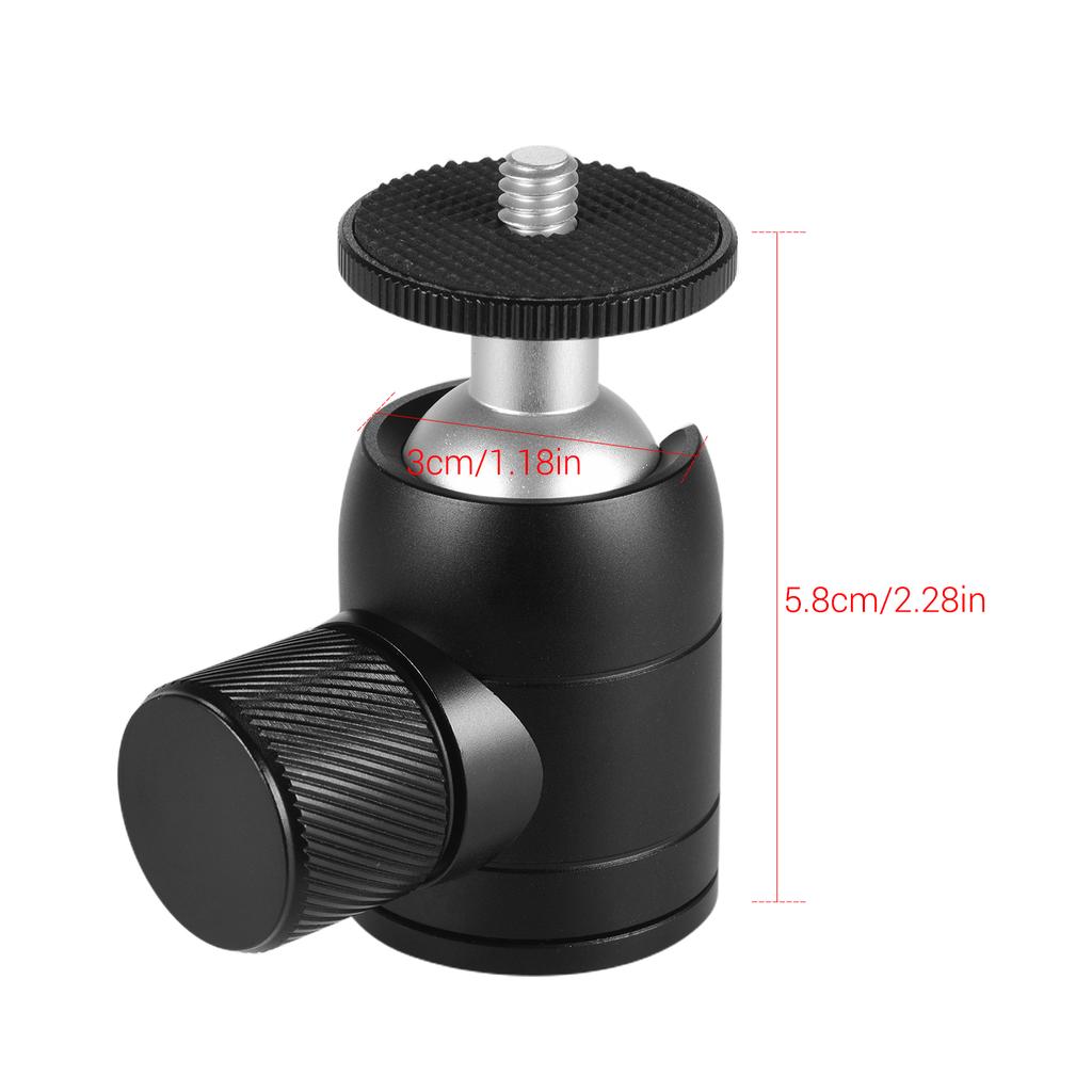 Tripod Ball Head 360 Degree Swivel Compatible with DSLR Camera Tripod Selfie Stick Monopod