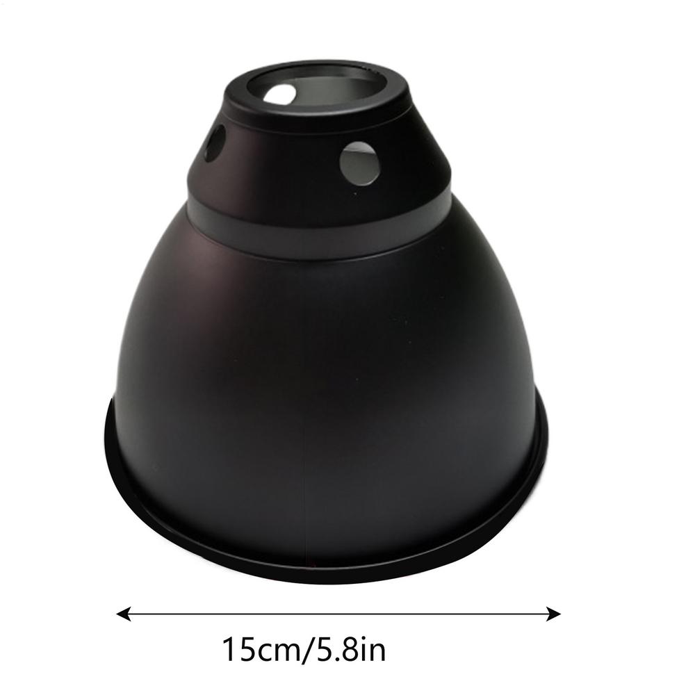 Deep Dome Reptile Heat Lamp Fixture UVB Basking Light Reflector Dome Lampshade Terrarium Lighting System with Optical Reflection