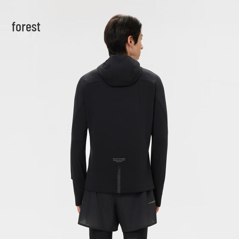 Мужская футболка KOLON SPORT с капюшоном, длинным рукавом, светоотражающая, для трейлраннинга