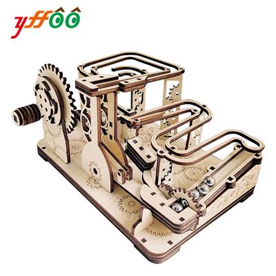 Yffoo DIY игрушки ручной работы мраморные дорожки деревянная головоломка 3D модель диорамы комплект сборка строительных блоков для детей и взрослых подарок