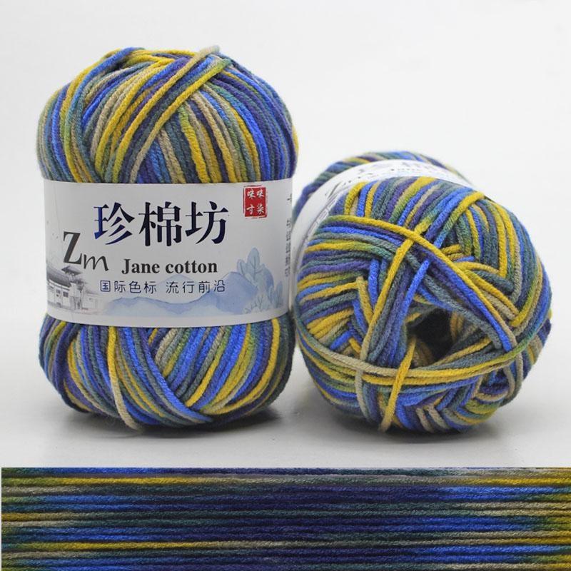 10 шт. Конфетный цвет DIY Плетеная корзина Хлопковая пряжа Ручное вязание Крючком Плед Тряпичная кукла Пряжа для вязания крючком