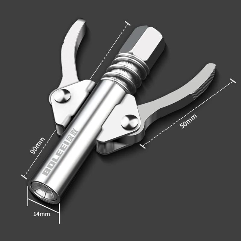 Grease Gun Coupler Quick Lock Release Syringe Lubricant Nozzle 10000 PSI 1/8" NPT Heavy Duty High Pressure Grease Coupler Tip