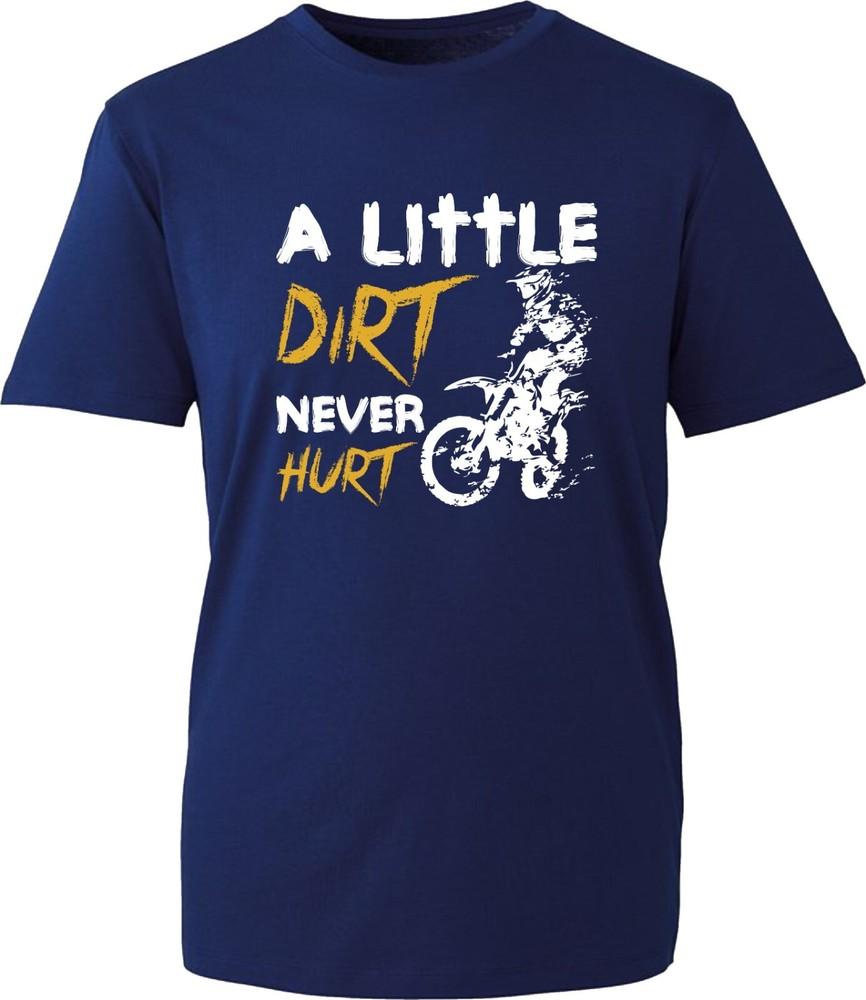 A Little Dirt Never Hurt Biker Funny Tshirt Dirt Bike Lovers Gamers Unisex Top