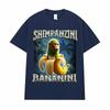Футболка Shimpanzini Bananini Итальянский маразм Смешной мем про обезьяну Футболки Мужская Женская Мода Юмор Стиль Футболка с коротким рукавом Топы