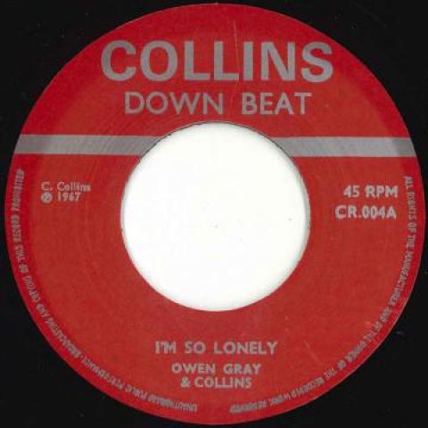 7inch Record OWEN GRAY, BOB STACKIE, COLLINS BAN - I'm Going To Take You Back / I'm So CR0010 Collins Down Be 1976 UK Reggae, Ska & Dub