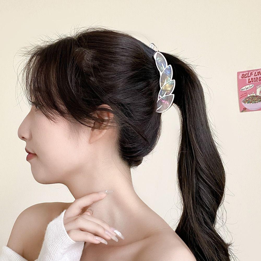 10cm Ponytail Clip Acrylic Grip Clips New Banana Hair Clips The Back of The Head