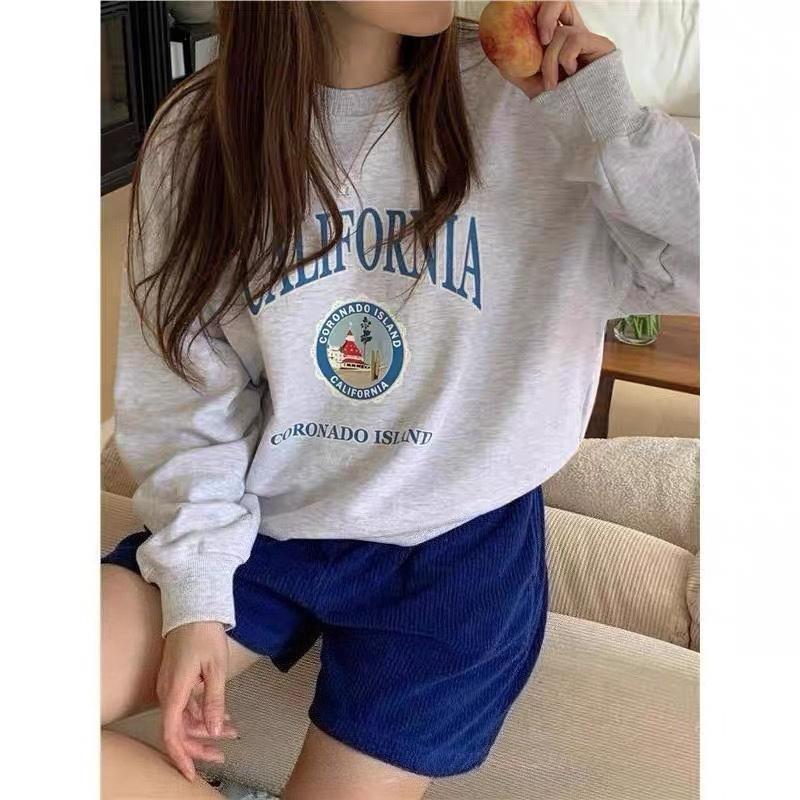 Женские модные повседневные весенне-осенние блузки и рубашки с круглым вырезом с длинными рукавами