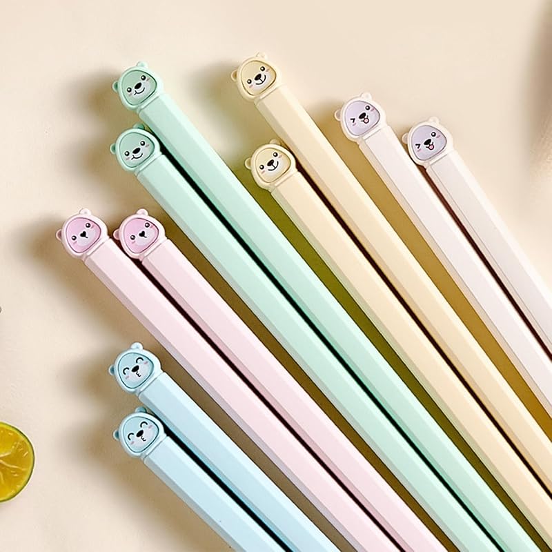 Chopsticks Reble Dishwasher Safe, 9.57 inches Pink Non-slip Lightweight Fiberglass Chop Sticks, Asian Cuisine Japanese Chinese Chopstick Gift Set, 5