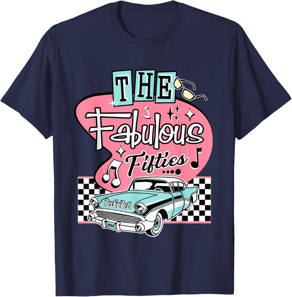 50s Rockabilly Vintage 1950s Clothing For Women Men Sock Hop TShirt