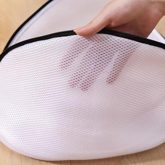 Стирка обуви Сумка на молнии Цилиндрическая форма Двухслойная Прочная сетка Стиральная машина Сеть для стирки обуви