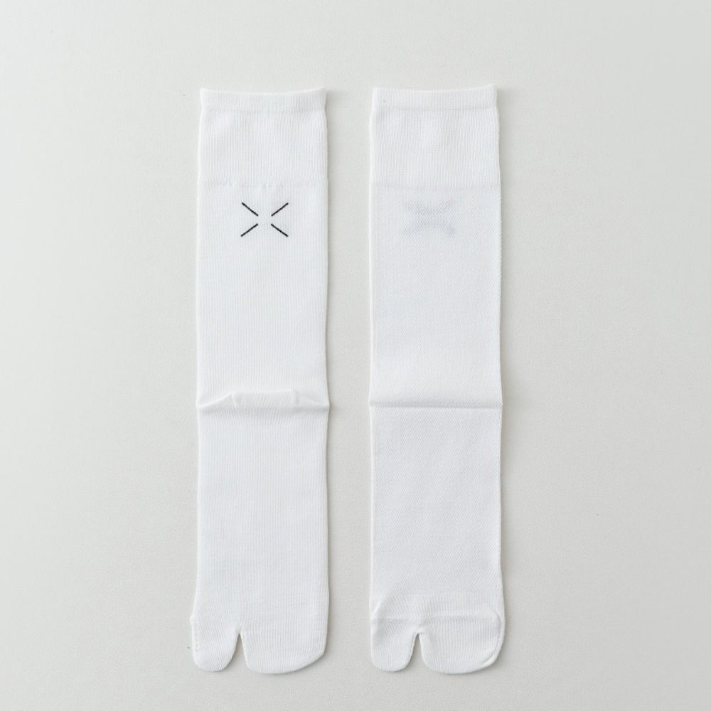 JK Two Toe Socks Thin Calf Long Socks Simple Split Toe Tube Socks  Summer