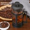 French Press Coffee Maker Heat-Resistant Glass Tea Brewer with 80-Mesh Filter Coffee Press for Tea Brewing