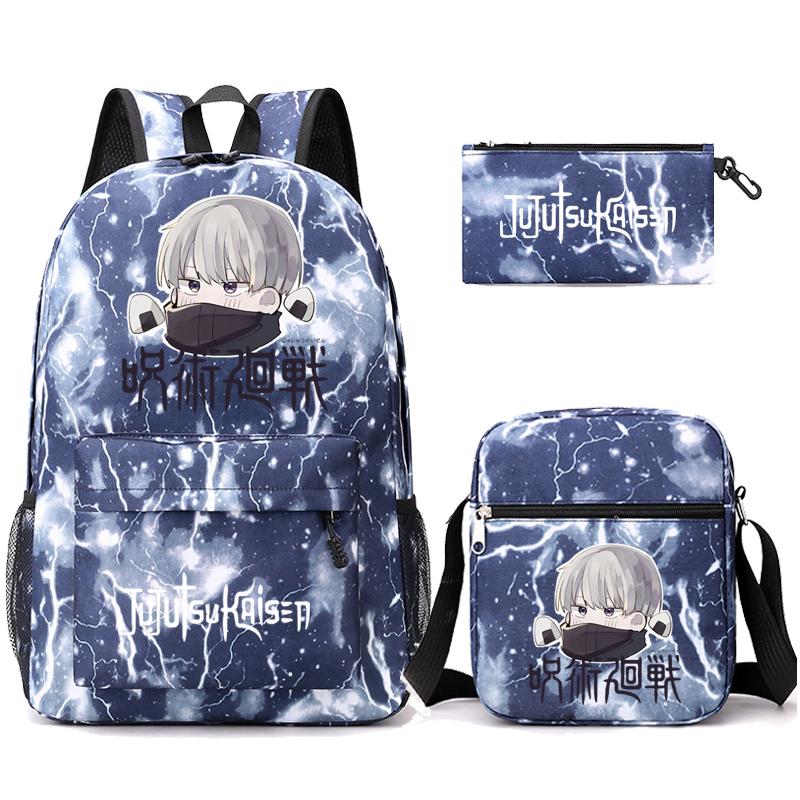 3 шт./компл. аниме рюкзак для мальчиков и девочек легкие сумки Hildren обратно в школу школьный рюкзак студент Kawaii рюкзак