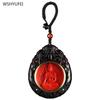 Benming Buddha Pendant Cinnabar Zodiac Pendant Guardian God Buddha Card Necklace Car Accessories Bodhisattva Samantabhadra