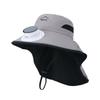 Children's hat big eaves shawl bucket hat summer boys and girls outdoor sun protection hat solar fan sun hat
