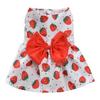 Summer Fruit Printed Dog Skirt for Small Dogs Cats Clothes Sleeveless Dog Vest Puppy Shirt York Chihuahua Pug Dress Costumes