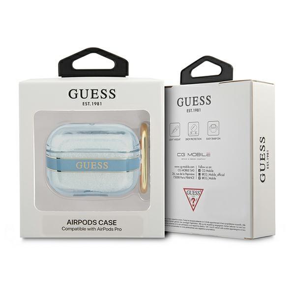 Guess  Guaphhtsb Airpods Pro Coverniebieski/Blue Strap Collection