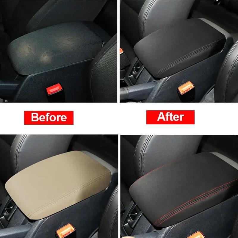 Подлокотник для автомобиля, крышка центральной консоли, чехол для подлокотника, аксессуары для интерьера, чехол из искусственной кожи для VW Volkswagen Golf 6 MK6 2009 -2012