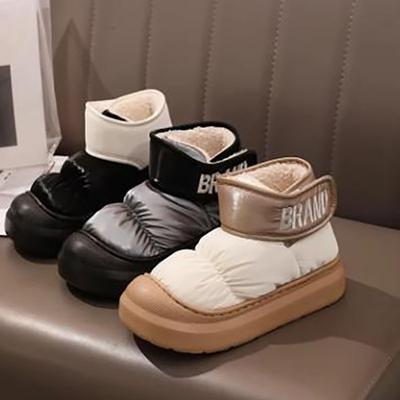 Женские утепленные простые теплые зимние ботинки для осени и зимы, нескользящие, для холодной погоды, женские легкие ботинки с толстой подошвой