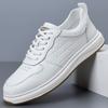 Fashion Leather Men White Sneakers Breathable Comfort Classic Casual Shoes Men Outdoor Walking Shoes Couple Footwear Size 38-44
