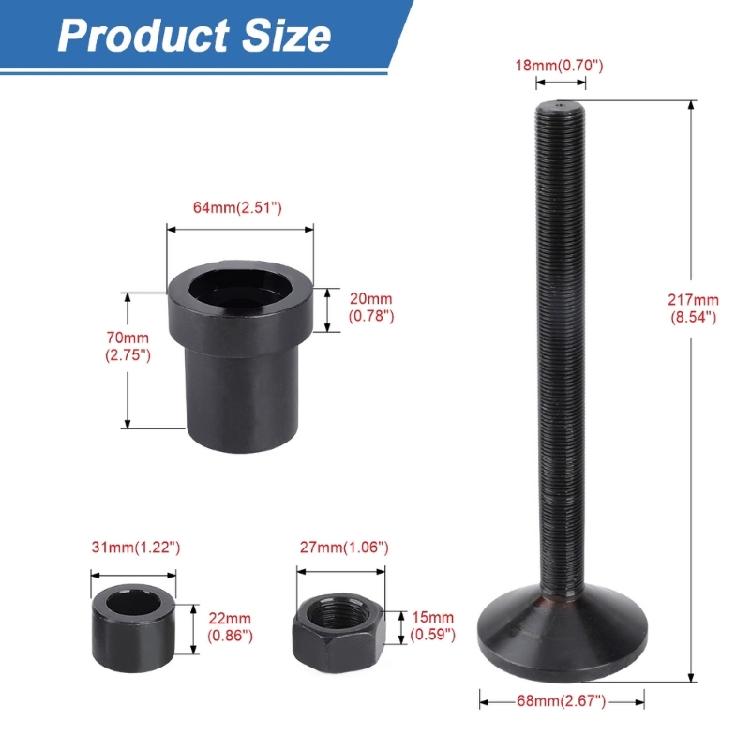 Inner Axles Side Seal Installation Tool Front Axles Tube Seal For Dana 30/44/60