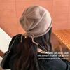 Drawstring Baggy Slouchy Beanie Bonnet For Women Autumn Winter Ear Keep Warm Skullies Cap Fashion Girl Kint Woolen Hat
