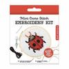 Kit de broderie - mini - Dessin Coccinelle - Ø 8cm