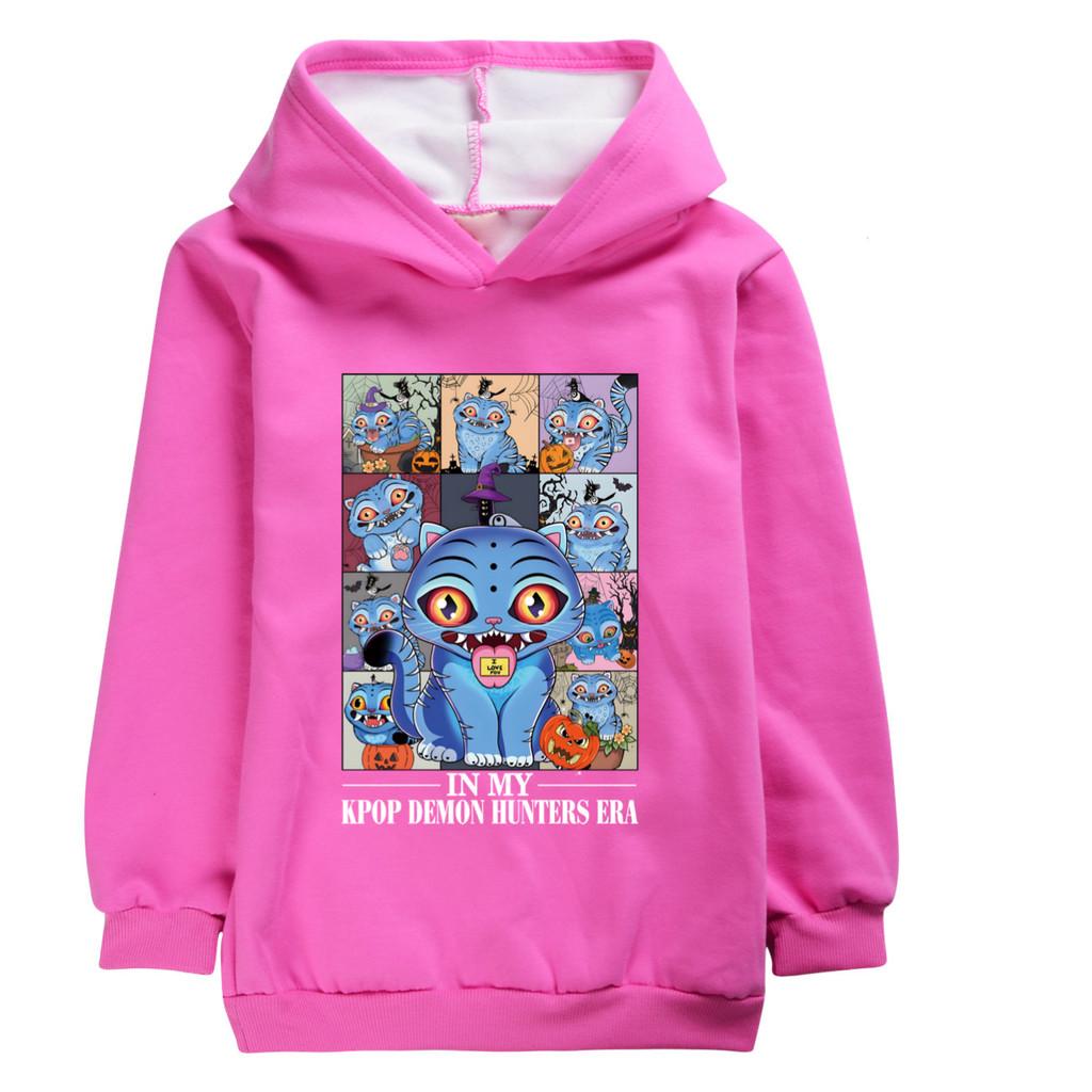 4978 Милый Дерпи K-pop Руми Зои Мира Принт Детский Девочки Длинные Рукава Бархатный Теплый Зимний Худи