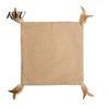 Interactive Cat Play Mats Crinkle Mat Toy, Square Linen with Feathers, Exercise And Pads Foldable Scratcher for Indoor Kitten Biting Scratching