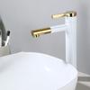 Basin Faucets Black Brass Faucet Hot and Cold Bathroom Sink Faucet Deck Mounted Toilet White/Black Gold Vessel Mixer Water Tap