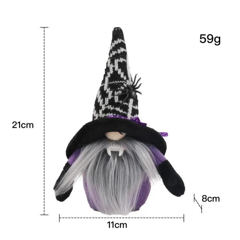 Cute Spider Gnomes Plush Doll Vampire Gnomes for Halloween Decoration Home Party Ornament Christmas Gift