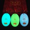 Luminous Oval Namo Amitabha Pendant Necklace Temple Gift