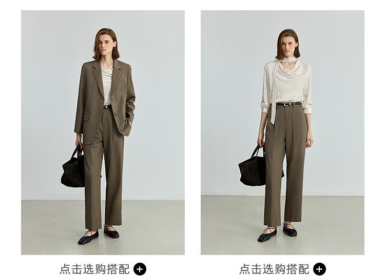 LILY Old Money Style Commuting Straight Leg Pants