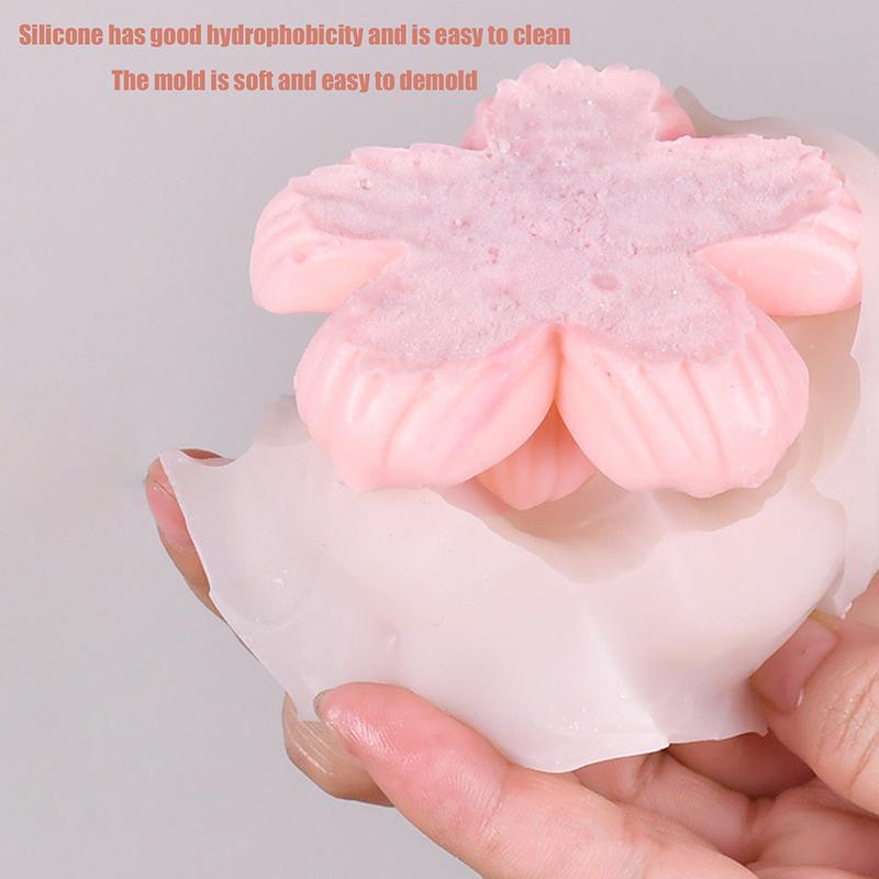3D Lotus Silicone Molds For Diy Flowers Fondant Cupcake Chocolate Candy Ice Cream Sugar Desserts Candle Soap Plaster Resin Mold