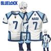 Популярная футболка Blue Lock Наги Сэйсиро Uniform 3D-печать Детская Аниме Футболка Летняя Мужская Женская Косплей Спортивный Футбол Топ