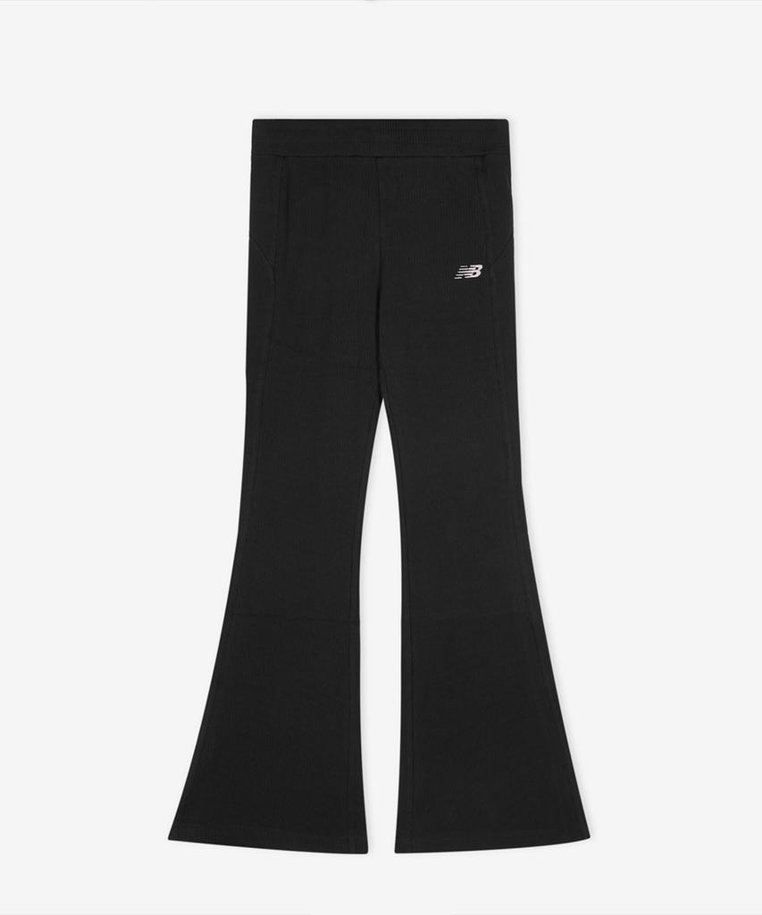 Nyuballanseu Nbmlg2W322 / Женские мягкие свежие брюки bootcut в рубчик (черный)