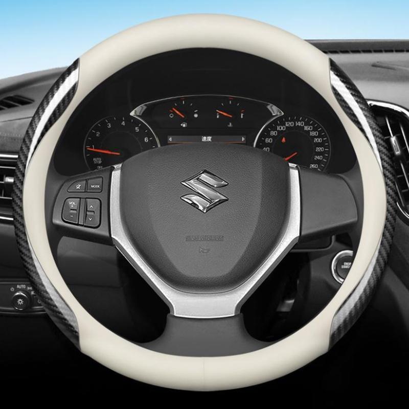 for Suzuki Vitara 4th 2015 2016 2017 2018 Car Steering Wheel Cover PU Leather Non-slip Auto Accessories
