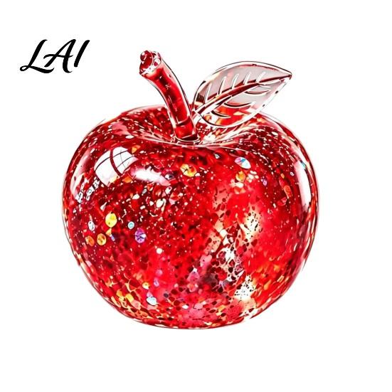 Stress Relief Toys for Kids Apple Squishy Ball Christmas Glitter Fidget Toy Soft Squeeze Balls Office Rebound Sensory Decompression Toy Adults Cute