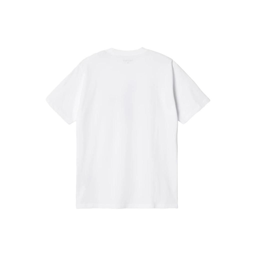 Carhartt WIP Футболка Original Thought с мультяшным принтом, с круглым вырезом, с коротким рукавом, мужская, белая I032882-02-XX