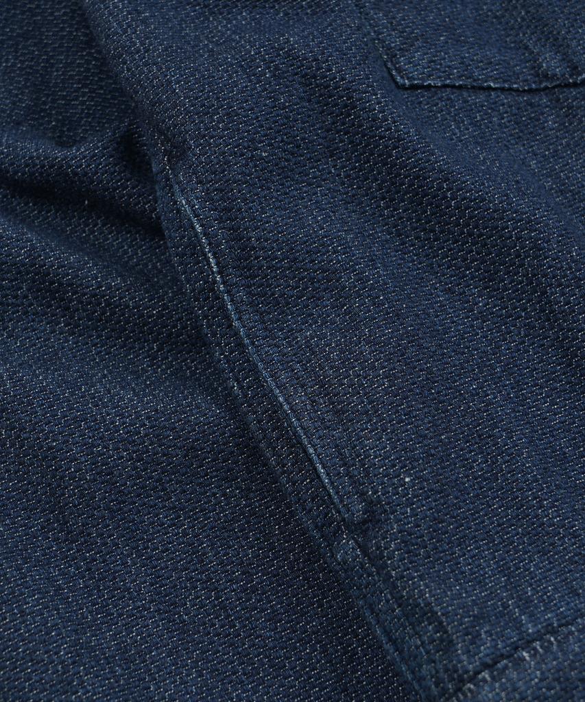 FRIZMWORKS Sashiko Denim Trucker Jacket _ Indigo