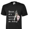 TShirt St Georges Day Heart Of British Warrior Unisex Unisex Unisex Kid Tee Tops uk