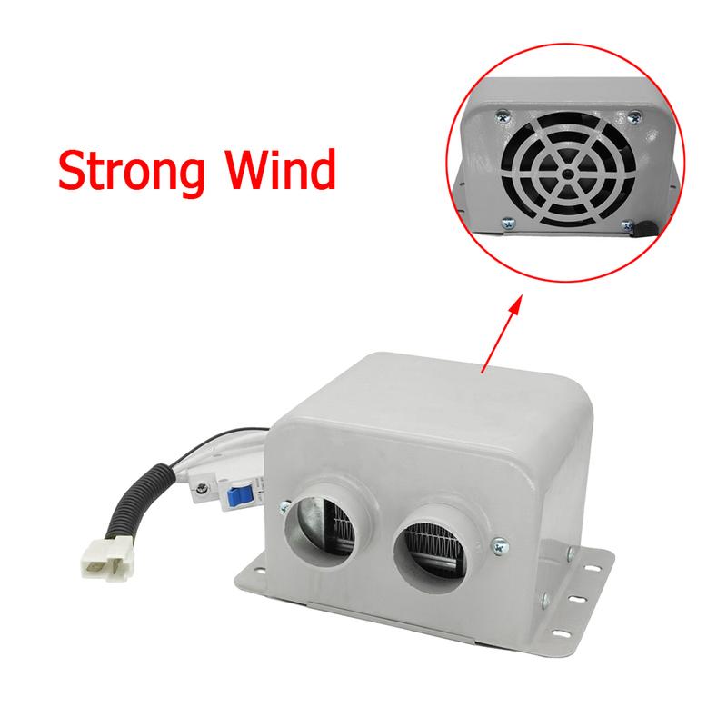 12V Car Heater 2 Hole 600W Winter Fast Heating Warmer Frost Removing Low Noise