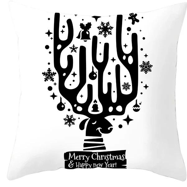 Рождественское украшение Наволочка для дивана Гостиной Наволочка для подушки % Полиэстер Многоразовая Наволочка Прямая доставка