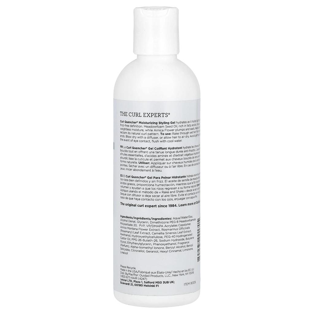 Ouidad Curl Quncher®, увлажняющий гель для укладки, 8,5 жидких унций (250 мл)