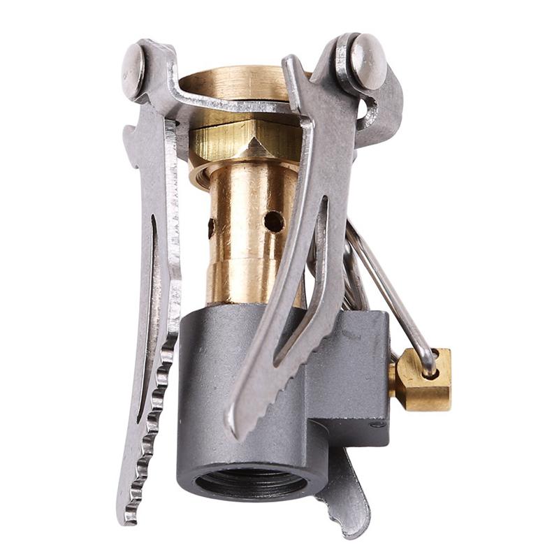 Outdoor Gas Stove Camping Gas Burner Portable Titanium Stove Survival Nace