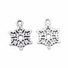 20 шт., 15x11 мм, подвески в виде снежинок, античное серебро, подарки для мужчин, бренд: WYISYWG